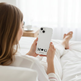 Funda Para iPhone 14 Custom Couples Monogram Heart Mark