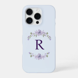 Funda Para iPhone 16 Pro Custom Initial Floral iPhone Case | Gift for Her