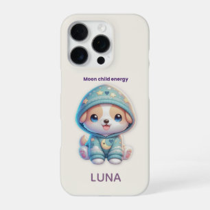 Funda Para iPhone 16 Pro Custom Moon Child Energy Dog Phone Case