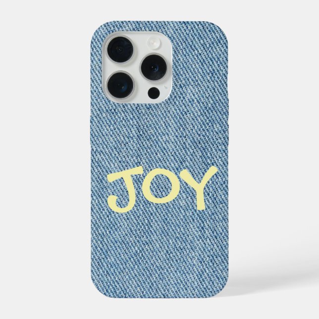 Funda Para iPhone Custom Name Denim Jeans Phone Case (Reverso )