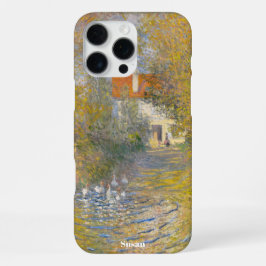 Funda Para iPhone 16 Pro Max Custom Name Monet Landscape for Her
