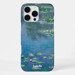 Funda Para iPhone 16 Pro Max Custom Name Water Lilies by Claude Monet