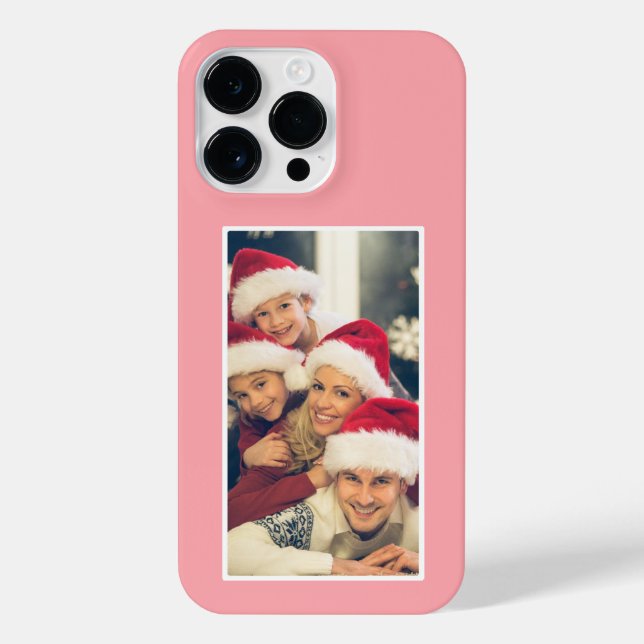 Funda Para iPhone Custom Photo Blush Pink iPhone Case- Mate (Reverso)