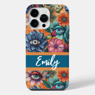 Funda Para iPhone 14 Pro Max Custom Retro Floral Pattern
