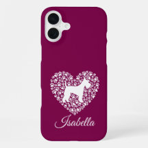 Custom Schnauzer Heart Paws Print - Dog Lover