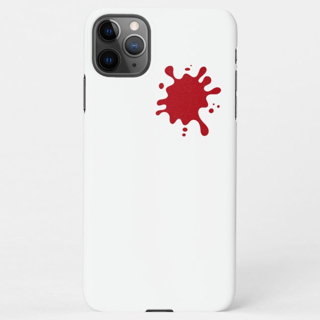 Funda Para iPhone Custom Tomato-Red Splatter iPhone 11 Pro Max Case (Reverso)