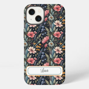 Custom Wildflowers Botanical Inspiration Black