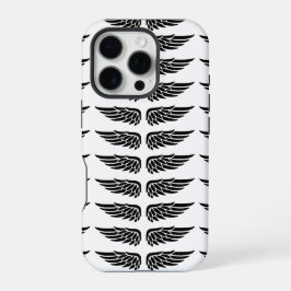 Funda Para iPhone 16 Pro Custom with eagle wing black and white iPhone Case