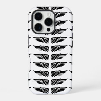 Funda Para iPhone 16 Pro Custom with eagle wing black and white iPhone Case