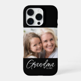 Funda Para iPhone 16 Pro Customizable Grandma Established Year Photo