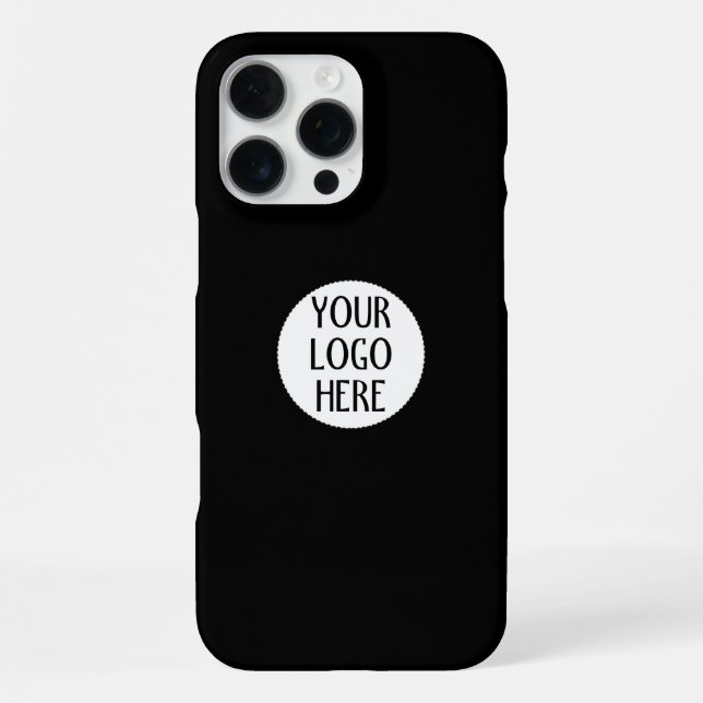 Funda Para iPhone Customize Your Black White company logo (Reverso )