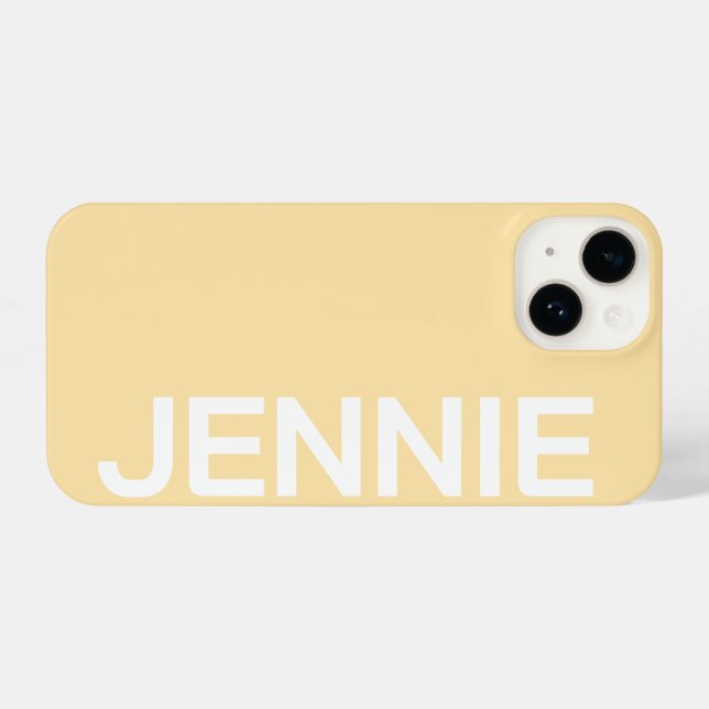 Funda Para iPhone Customized Name Stylish Elegant Modern Minimal  (Reverso Horizontal)