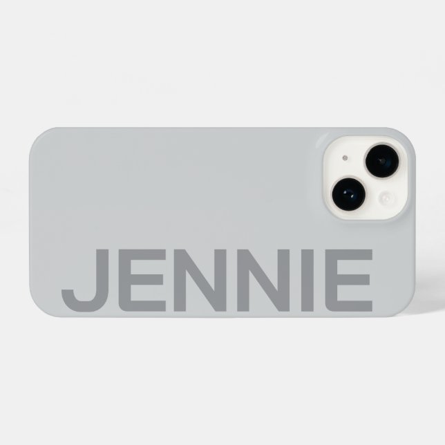 Funda Para iPhone Customized Name Stylish Elegant Modern Minimal  (Reverso Horizontal)