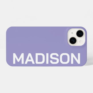 Funda Para iPhone 14 Customized Name Stylish Minimal Monogram Modern
