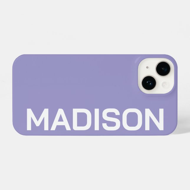 Funda Para iPhone Customized Name Stylish Minimal Monogram Modern (Reverso Horizontal)