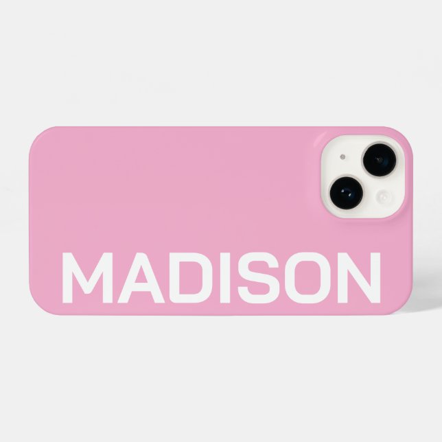 Funda Para iPhone Customized Name Stylish Minimal Monogram Modern (Reverso Horizontal)