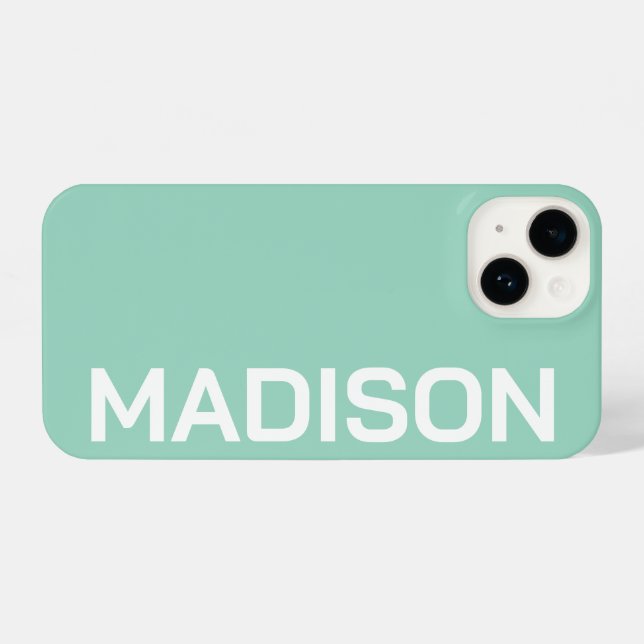 Funda Para iPhone Customized Name Stylish Minimal Monogram Modern (Reverso Horizontal)
