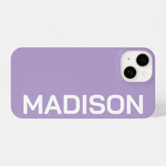 Funda Para iPhone 14 Customized Name Stylish Minimal Monogram Modern