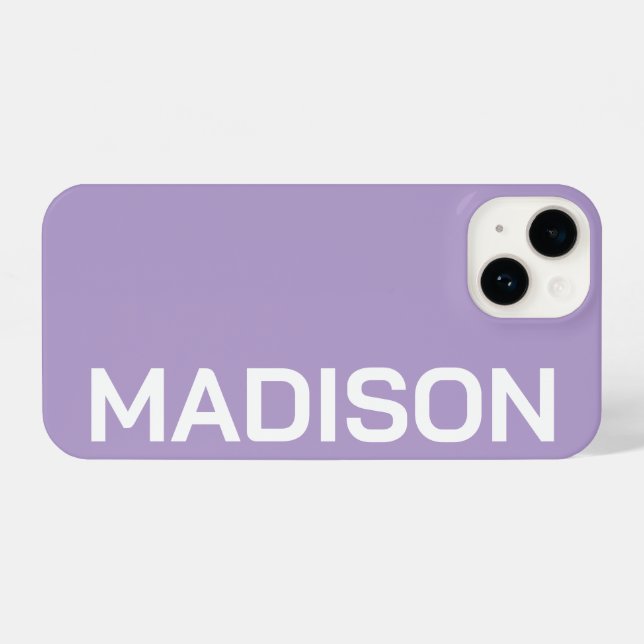 Funda Para iPhone Customized Name Stylish Minimal Monogram Modern (Reverso Horizontal)
