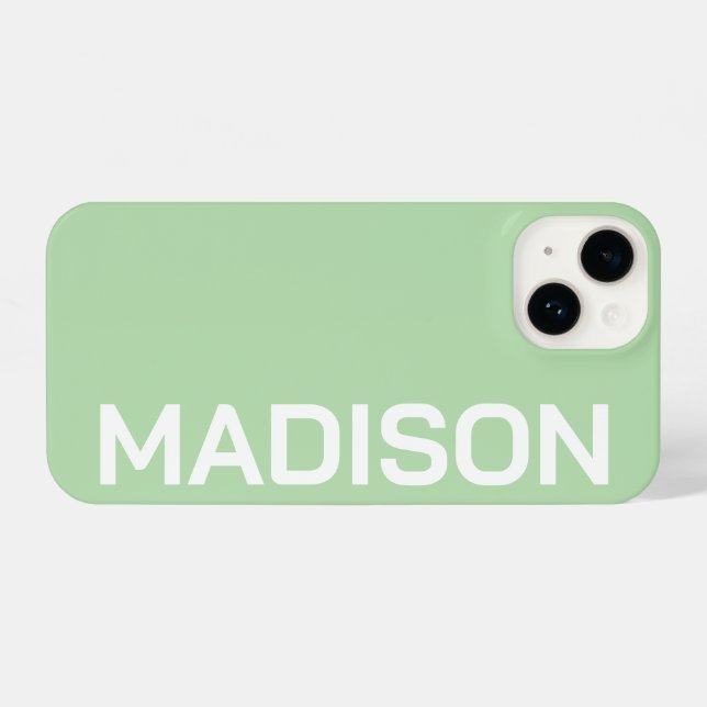 Funda Para iPhone Customized Name Stylish Minimal Monogram Modern (Reverso Horizontal)