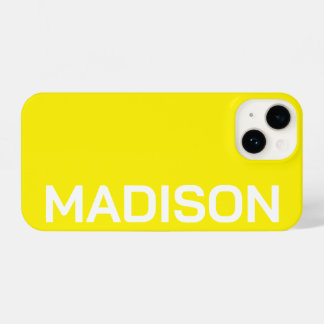 Funda Para iPhone 14 Customized Name Stylish Minimal Monogram Modern