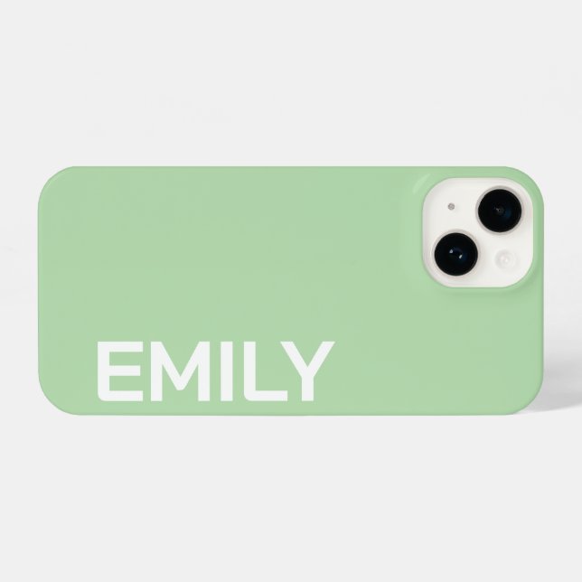 FUNDA PARA iPhone CUSTOMIZED NAME STYLISH MODERN ELEGANT SIMPLE (Reverso Horizontal)