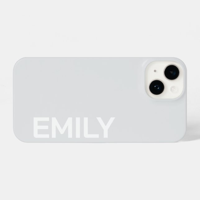 FUNDA PARA iPhone CUSTOMIZED NAME STYLISH MODERN ELEGANT SIMPLE (Reverso Horizontal)