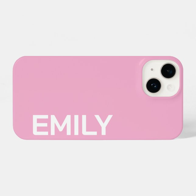 FUNDA PARA iPhone CUSTOMIZED NAME STYLISH MODERN ELEGANT SIMPLE (Reverso Horizontal)
