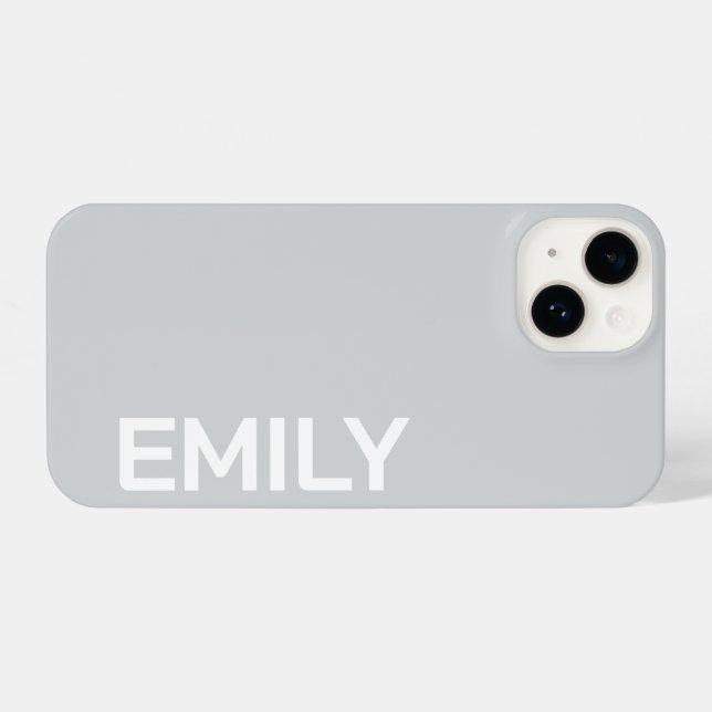 FUNDA PARA iPhone CUSTOMIZED NAME STYLISH MODERN ELEGANT SIMPLE (Reverso Horizontal)