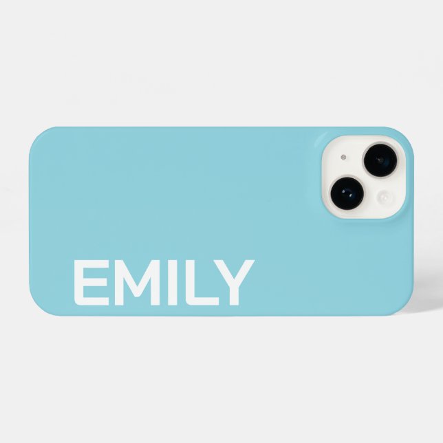 FUNDA PARA iPhone CUSTOMIZED NAME STYLISH MODERN ELEGANT SIMPLE (Reverso Horizontal)
