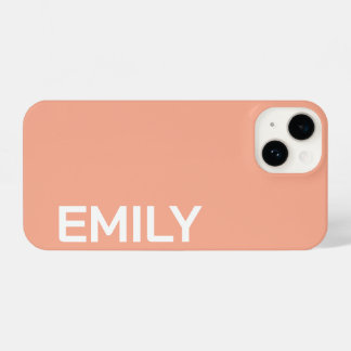 FUNDA PARA iPhone 14 CUSTOMIZED NAME STYLISH MODERN ELEGANT SIMPLE