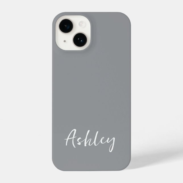 Funda Para iPhone Customized Simple Stylish Modern Black Colour  (Reverso )
