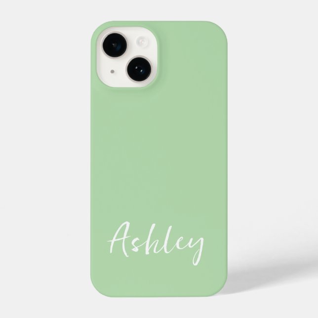 Funda Para iPhone Customized Simple Stylish Modern Minimal Monogram  (Reverso )