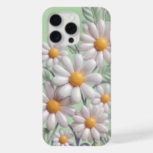 Cute 3D Daisy Flor Clipart - Perla Blanca Pastel