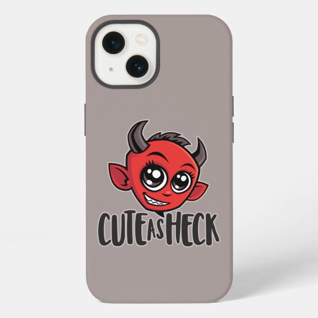 Funda Para iPhone Cute as Heck Devil (Reverso )