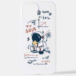 Funda Para iPhone 12 Pro Max  Cute Astronaut Space Cartoon iPhone Case