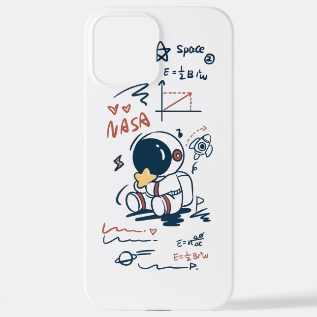 Funda Para iPhone  Cute Astronaut Space Cartoon iPhone Case (Reverso )