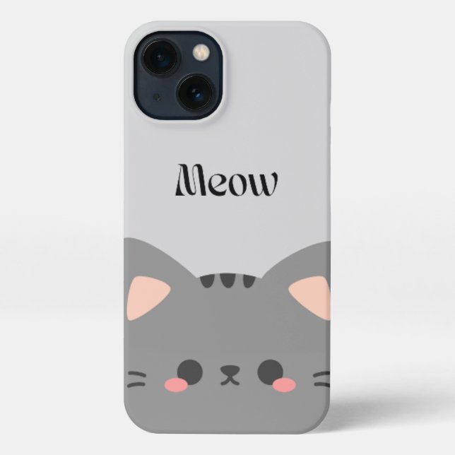 Funda Para iPhone Cute Cat  iPhone Case – Soft & Aesthetic Look (Reverso )