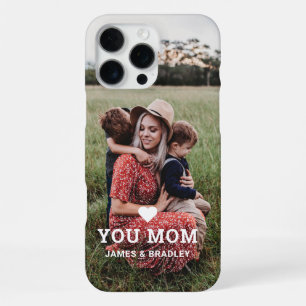 Funda Para iPhone 16 Pro Max Cute CORAZÓN TE QUIERE MAMÁ Foto del Día de la Mad