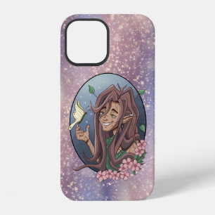Funda Para iPhone 12 Cute Elfo Macho Y Mariposa De Crema Pálida