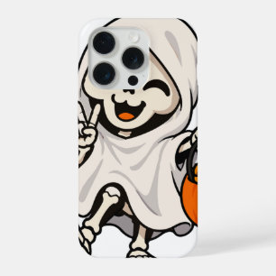 Cute Fantasma Esqueleto Signo de Paz Fundas para T