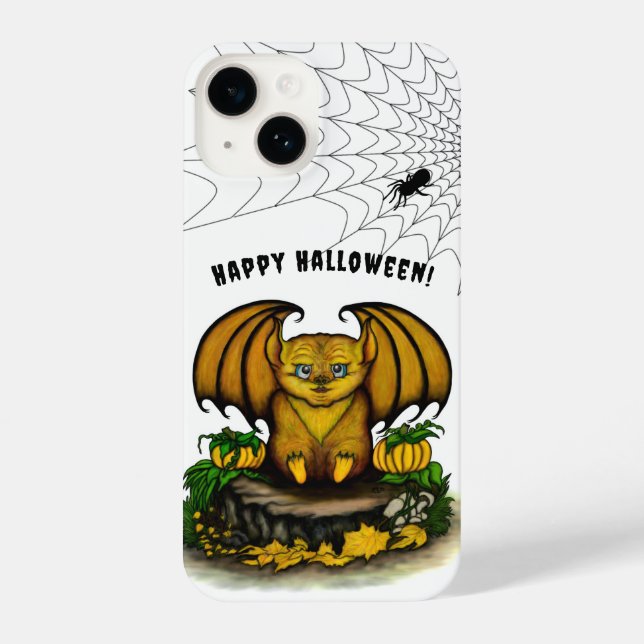 Funda Para iPhone Cute Halloween Bat (Reverso )