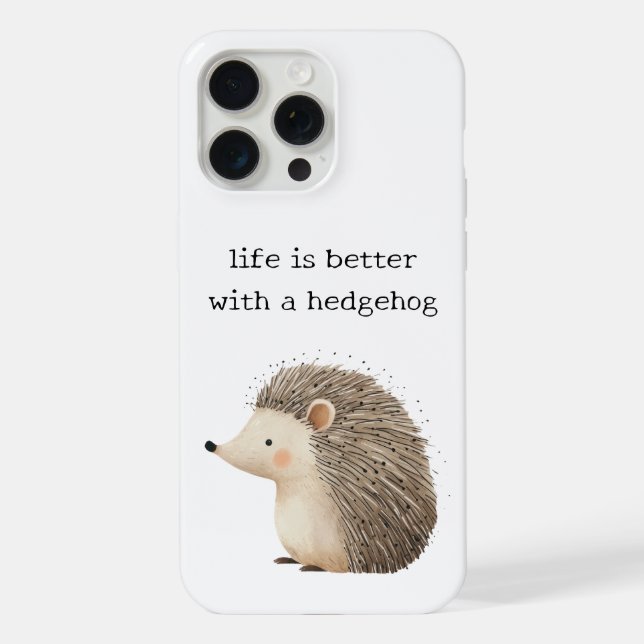 Funda Para iPhone Cute Hedgehogs (Reverso )