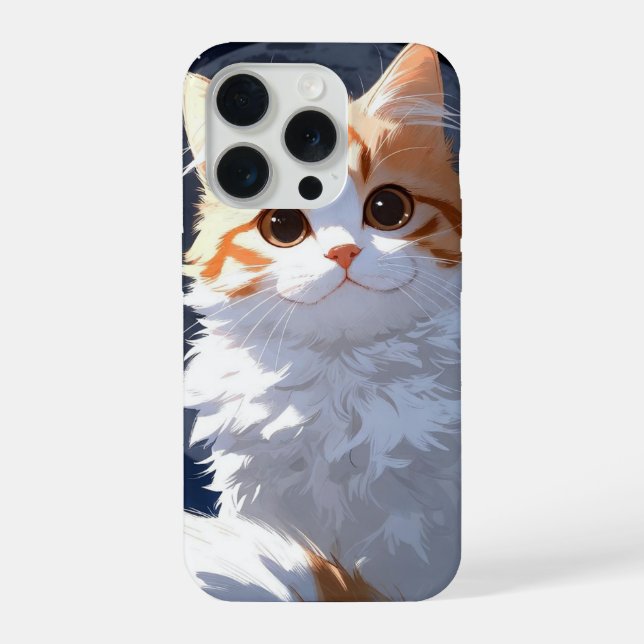 Funda Para iPhone Cute Kawaii Cat  (Reverso )