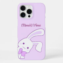 Cute Kawaii Pastel Morado Conejo de Orejas Caídas