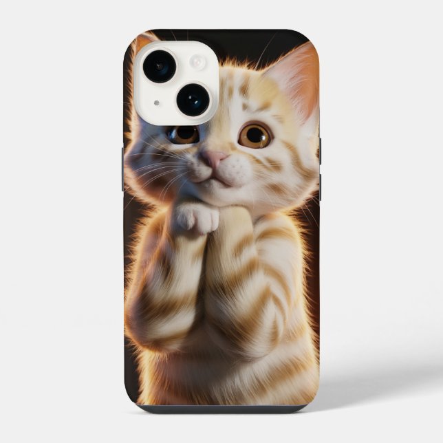 Funda Para iPhone cute kitten (Reverso )