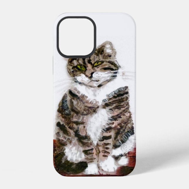 Funda Para iPhone Cute Kitty Tabby Cat (Reverso )