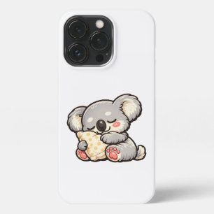 Funda Para iPhone 13 Pro Cute Koala Durmiendo con Almohada