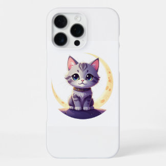 Funda Para iPhone 16 Pro Max Cute Moon Cat Phone Case – Magical Kitten Design