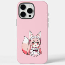 Cute Pastel Rosa Chibi FoxGirl
